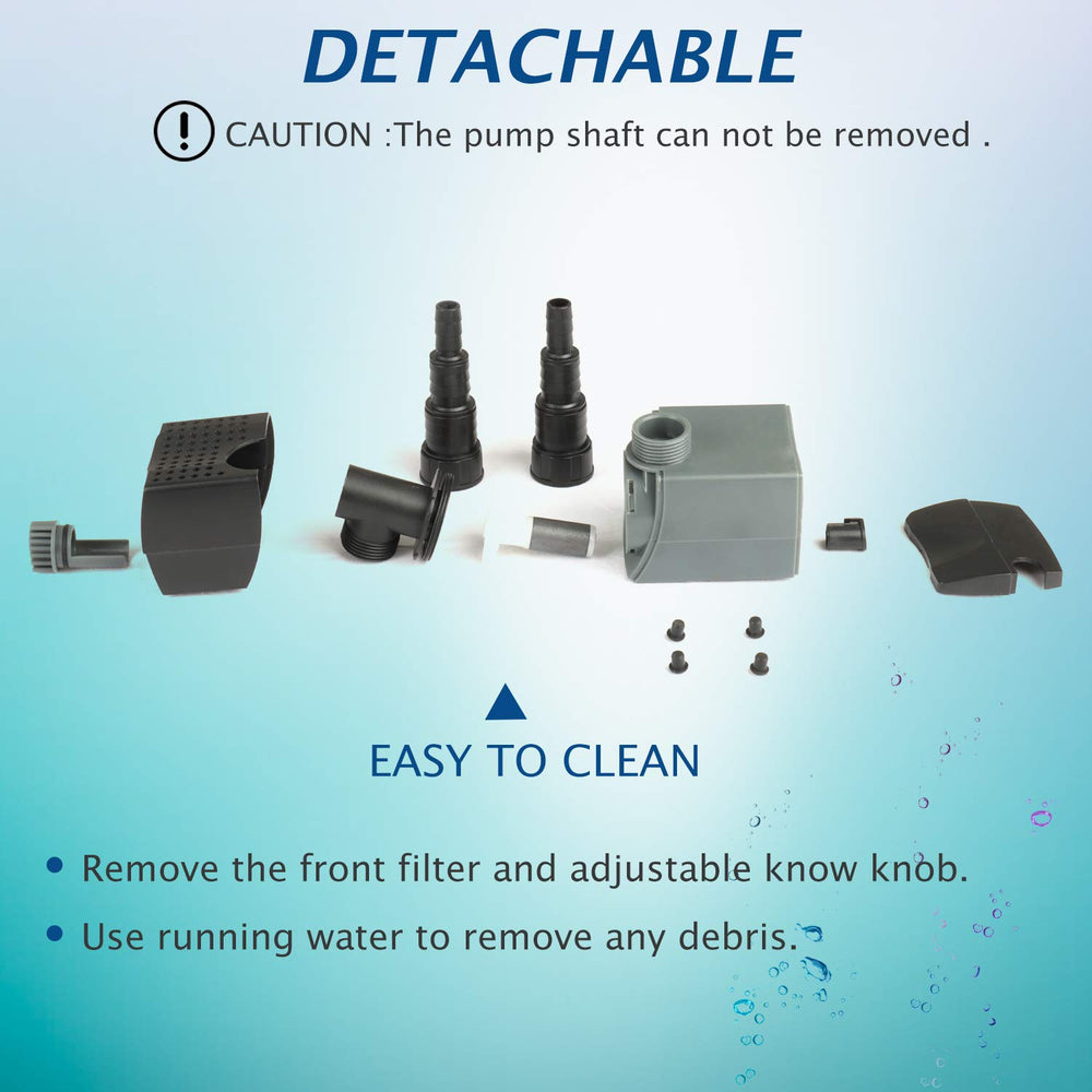 WaterRebirth HSUP700F aquarium setup using this pump in a compact tank
