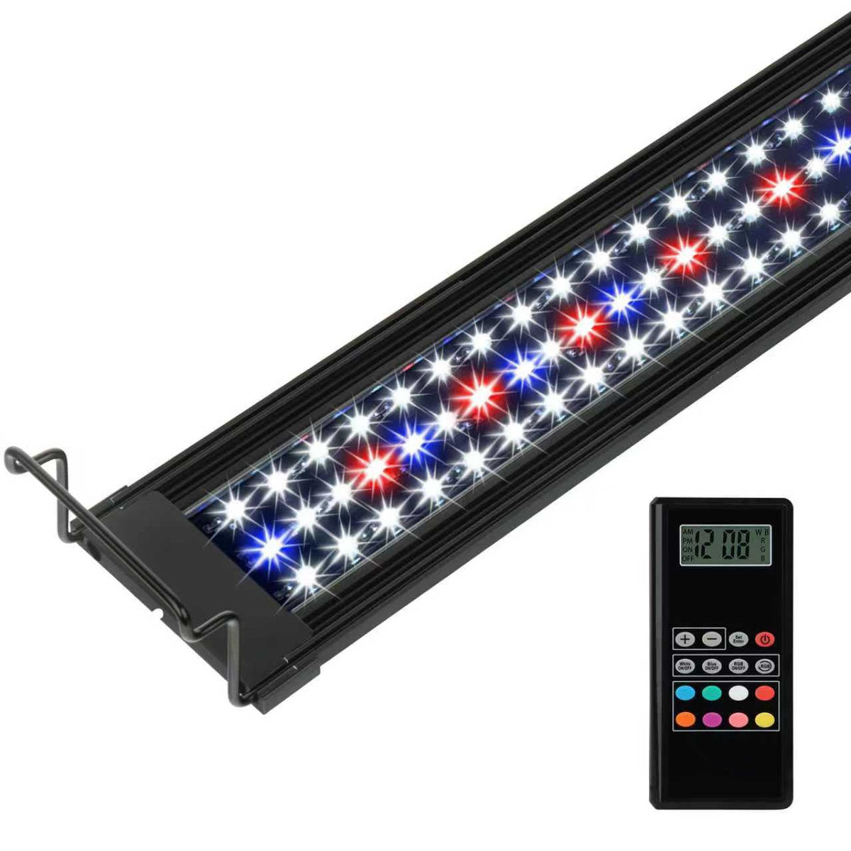 WaterRebirth wireless remote full-spectrum LED light strip in slim design for compact tanks