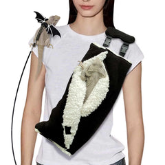 WATFOON Bearded Dragon Sling interior lining for cozy warmth during travel