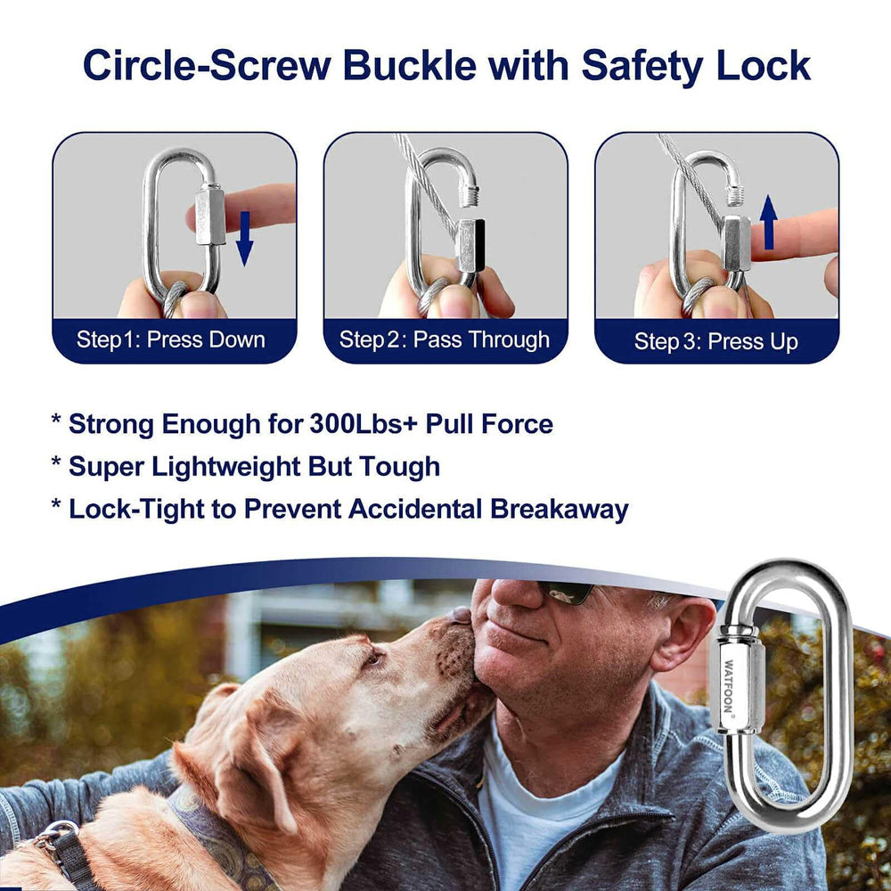 WATFOON portable tie-out leash for on the go adventures