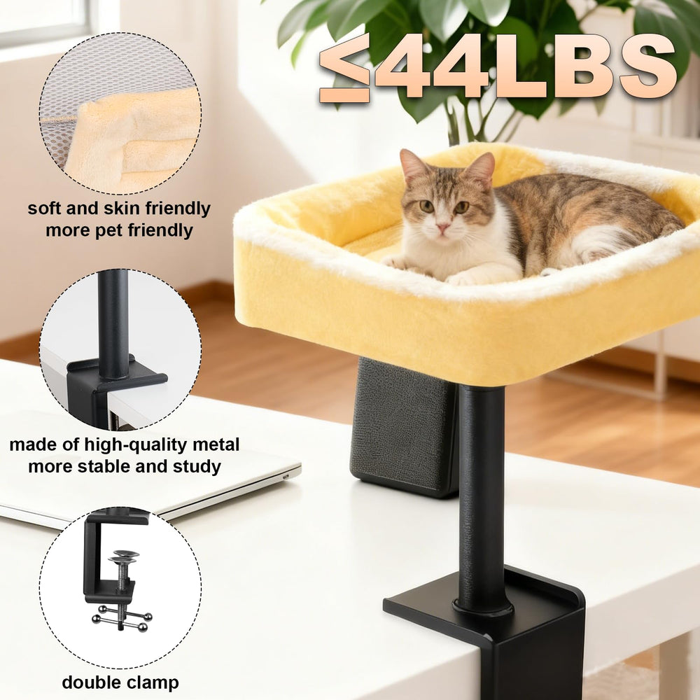 Wavetoka cat desk bed easy-assembly structure speeds setup.