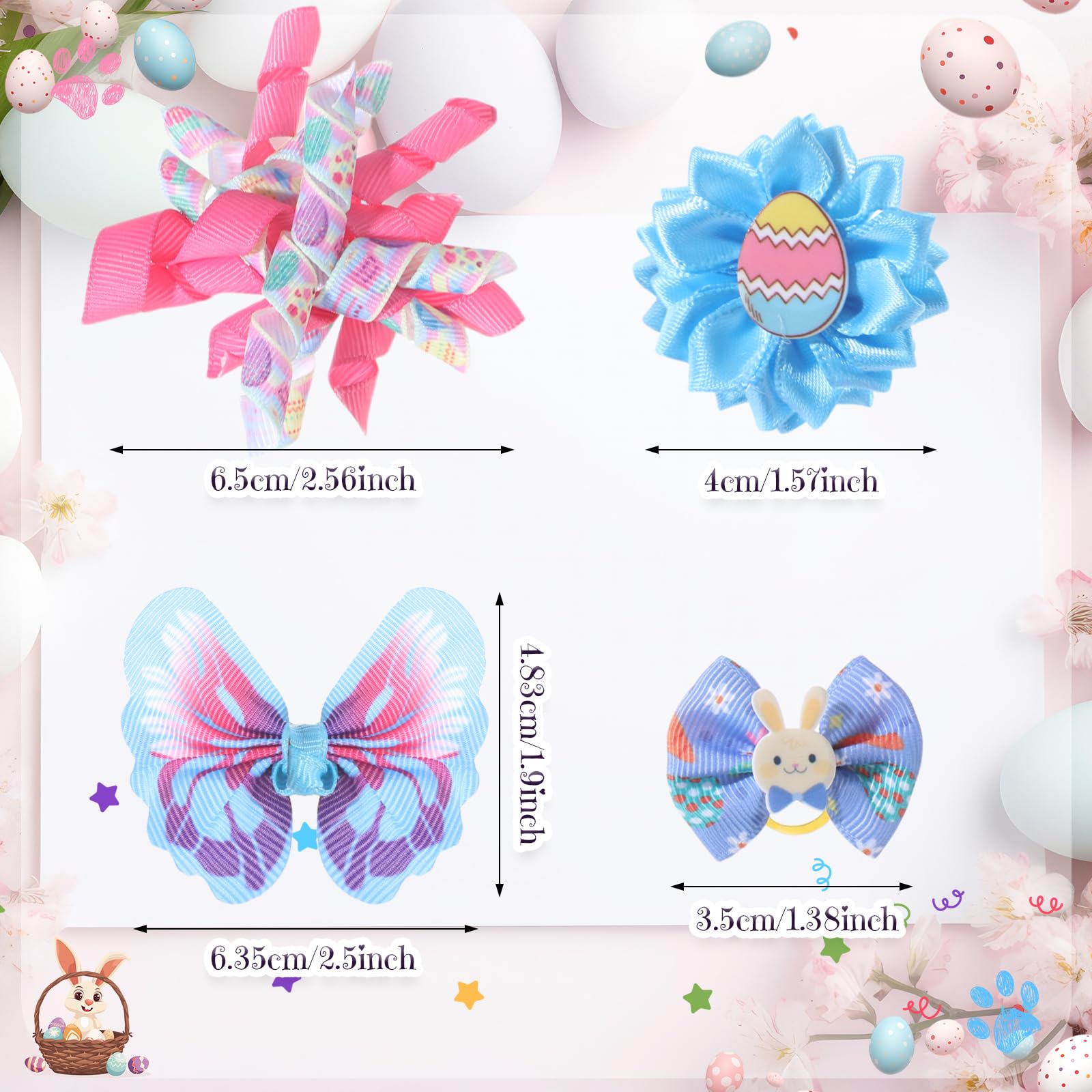 Wavwavw pastel Easter bows for everyday wear and holiday photo moments.