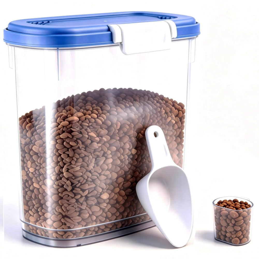 WBKTOOL dog food container with airtight lid keeps kibble fresh