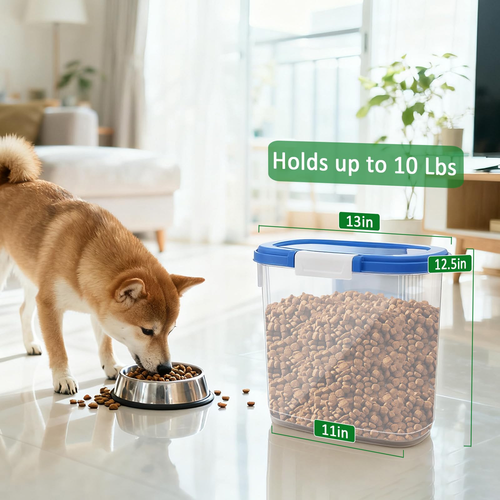 WBKTOOL slim pet food storage bin fits narrow spaces