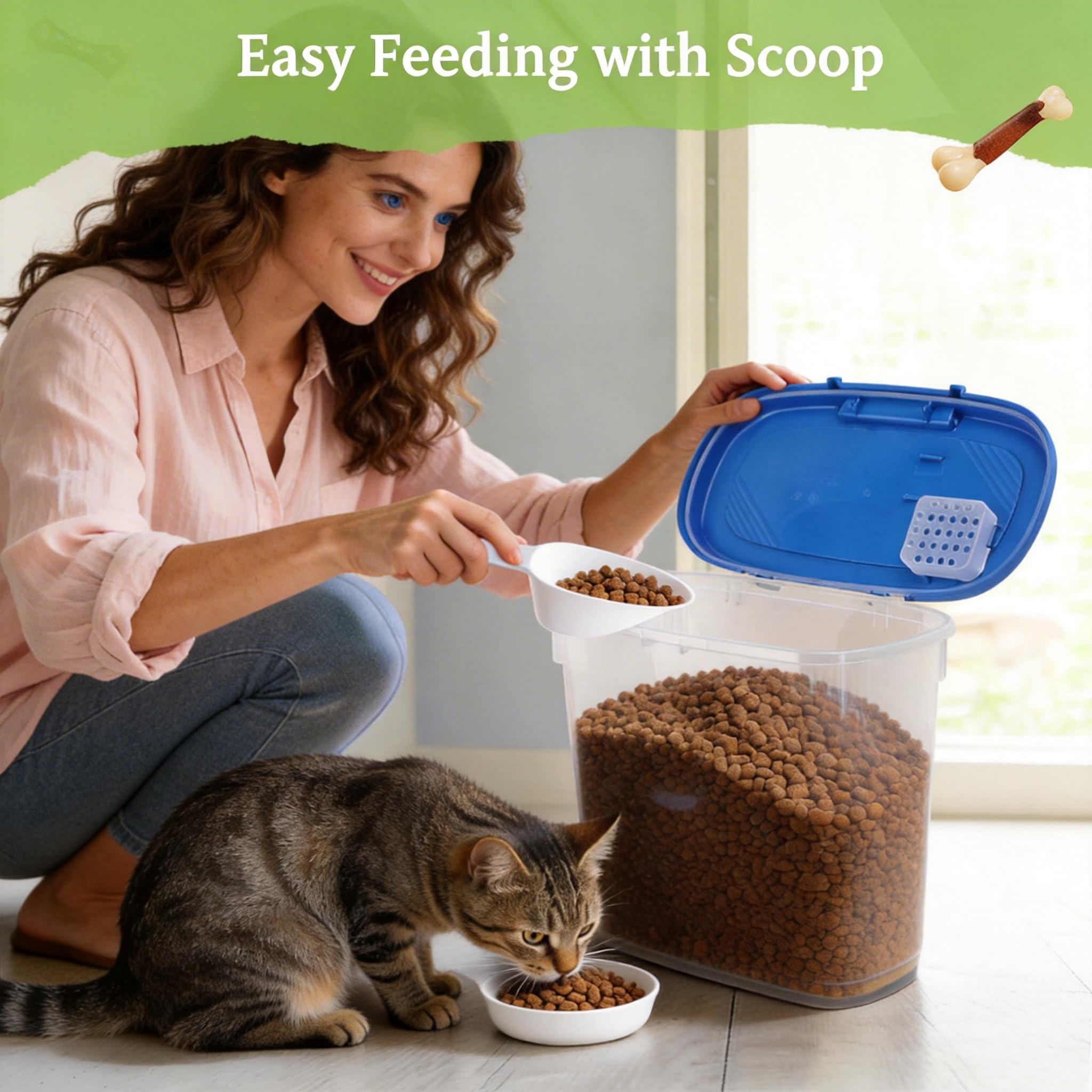 WBKTOOL wide-mouth container simplifies pouring pet food