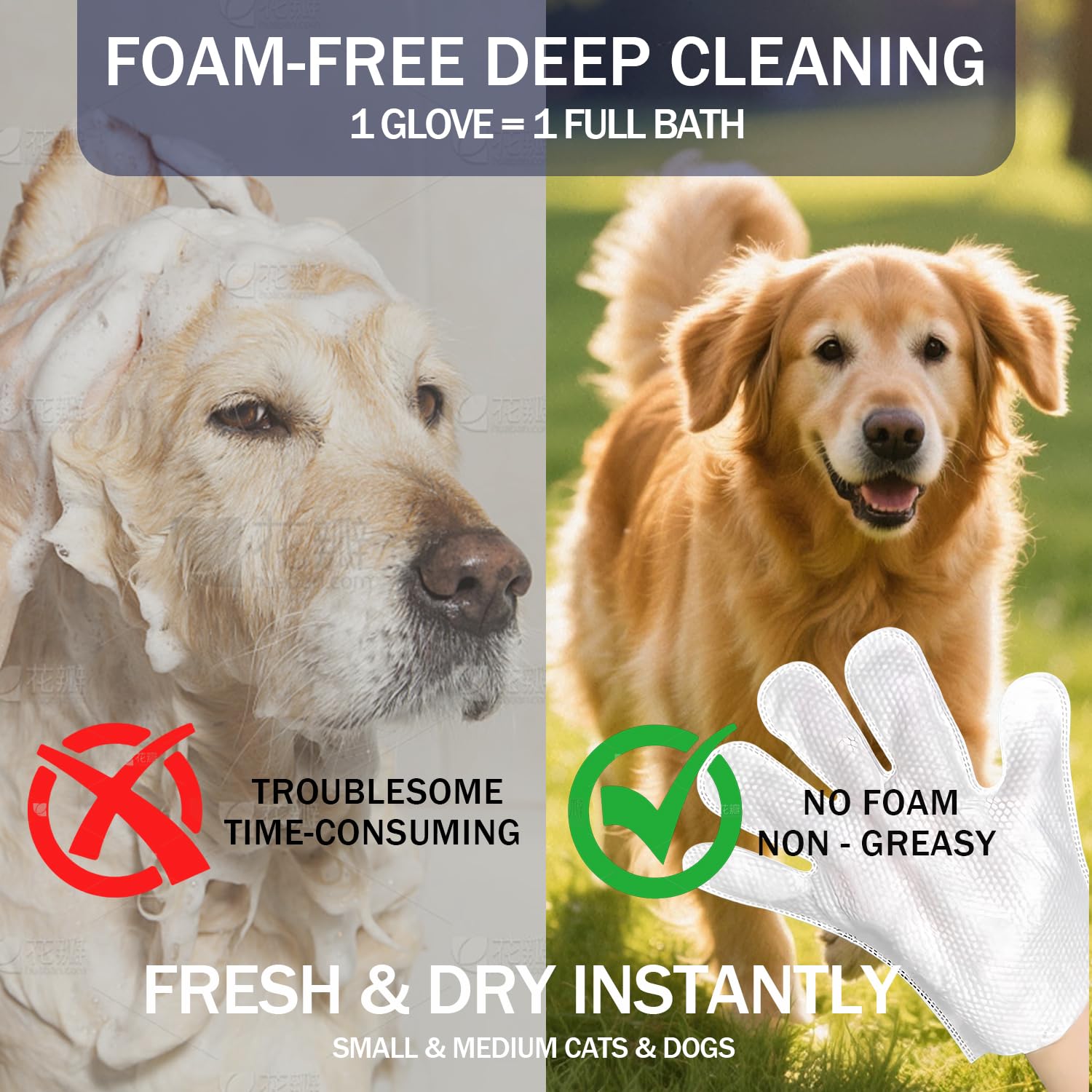 WBLITUF multi-pet cleaning glove for homes with several pets