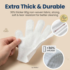 WBLITUF waterless bath glove for quick touch-ups between baths