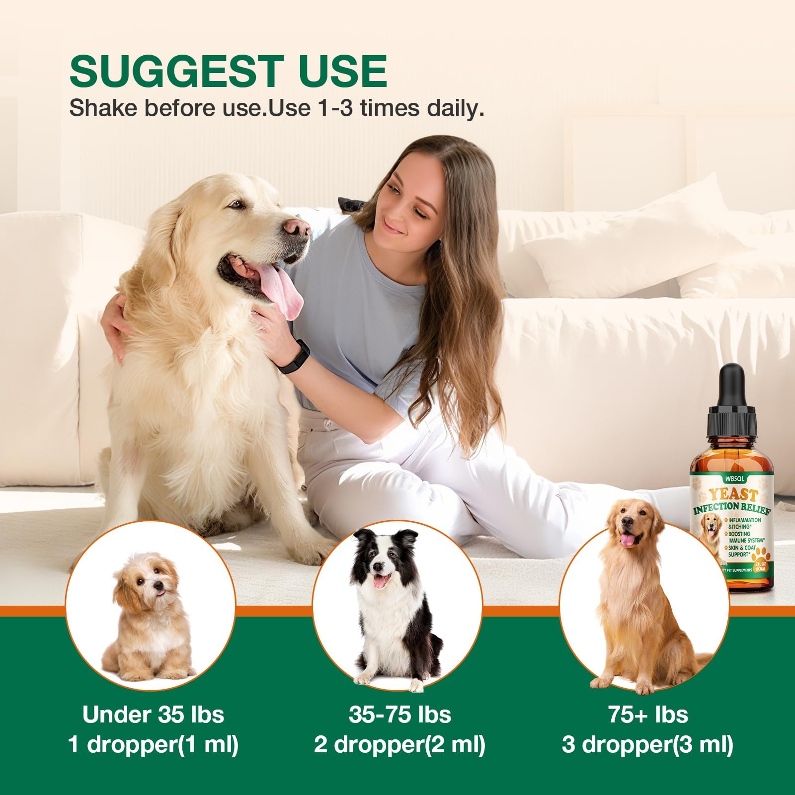 WBSQL probiotics and multivitamins support immune health in pets