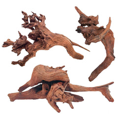 WDEFUN driftwood 7-inch decor piece enhances aquarium aesthetics and hiding spots.