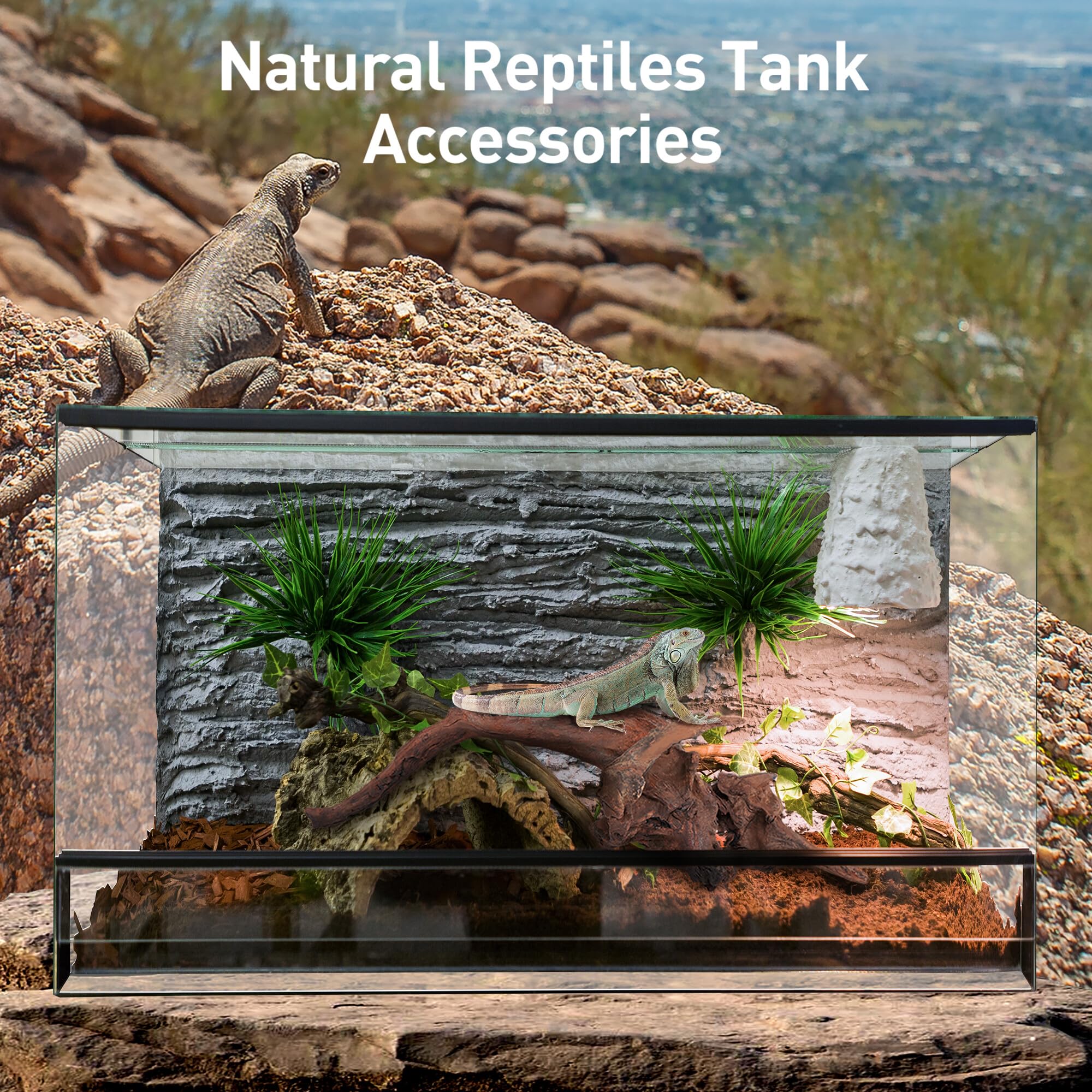 WDEFUN driftwood decor large pack adds durable, natural accents for tanks.