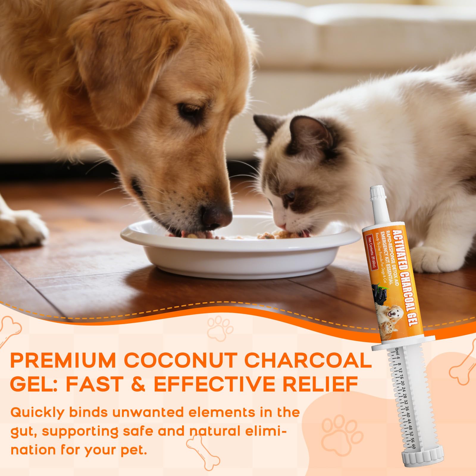 Wdelya precision-dosed syringe shown for accurate pet dosing.