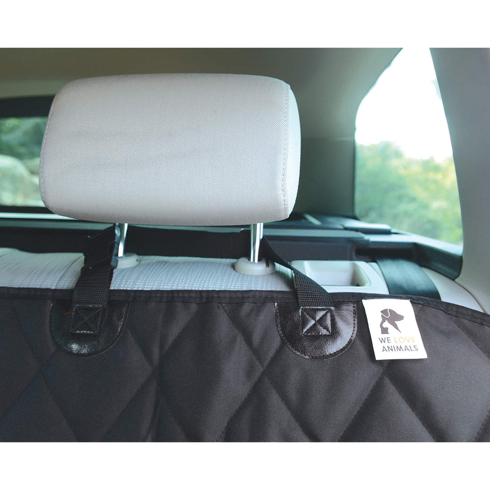 WE LOVE ANIMALS travel-ready dog bed on longer trips for comfort and a tidy cabin.