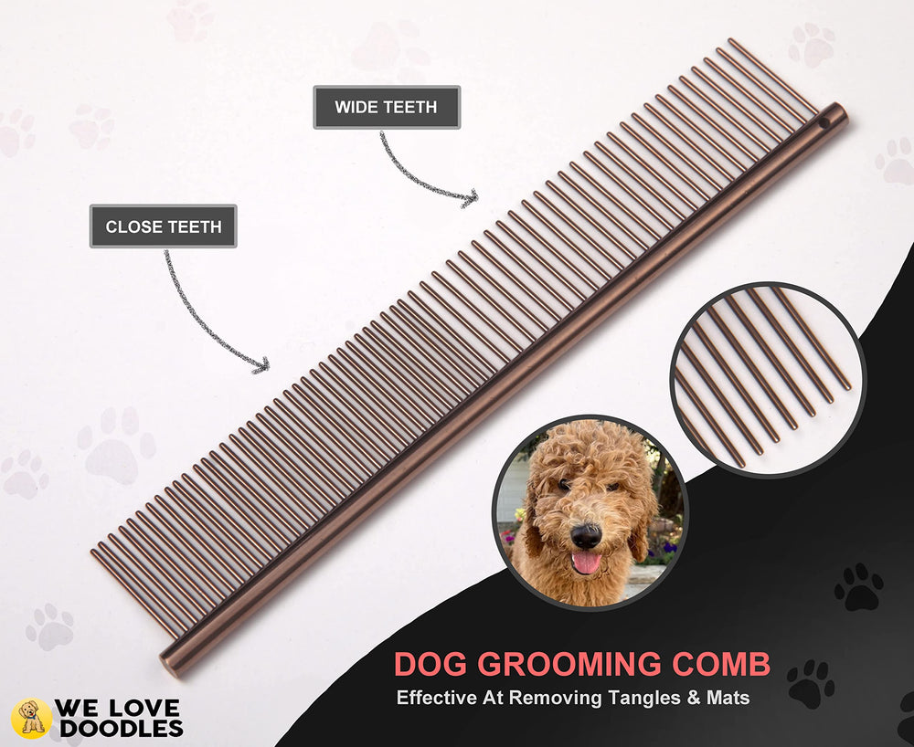We Love Doodles 4-piece grooming kit for Goldendoodles and Poodles