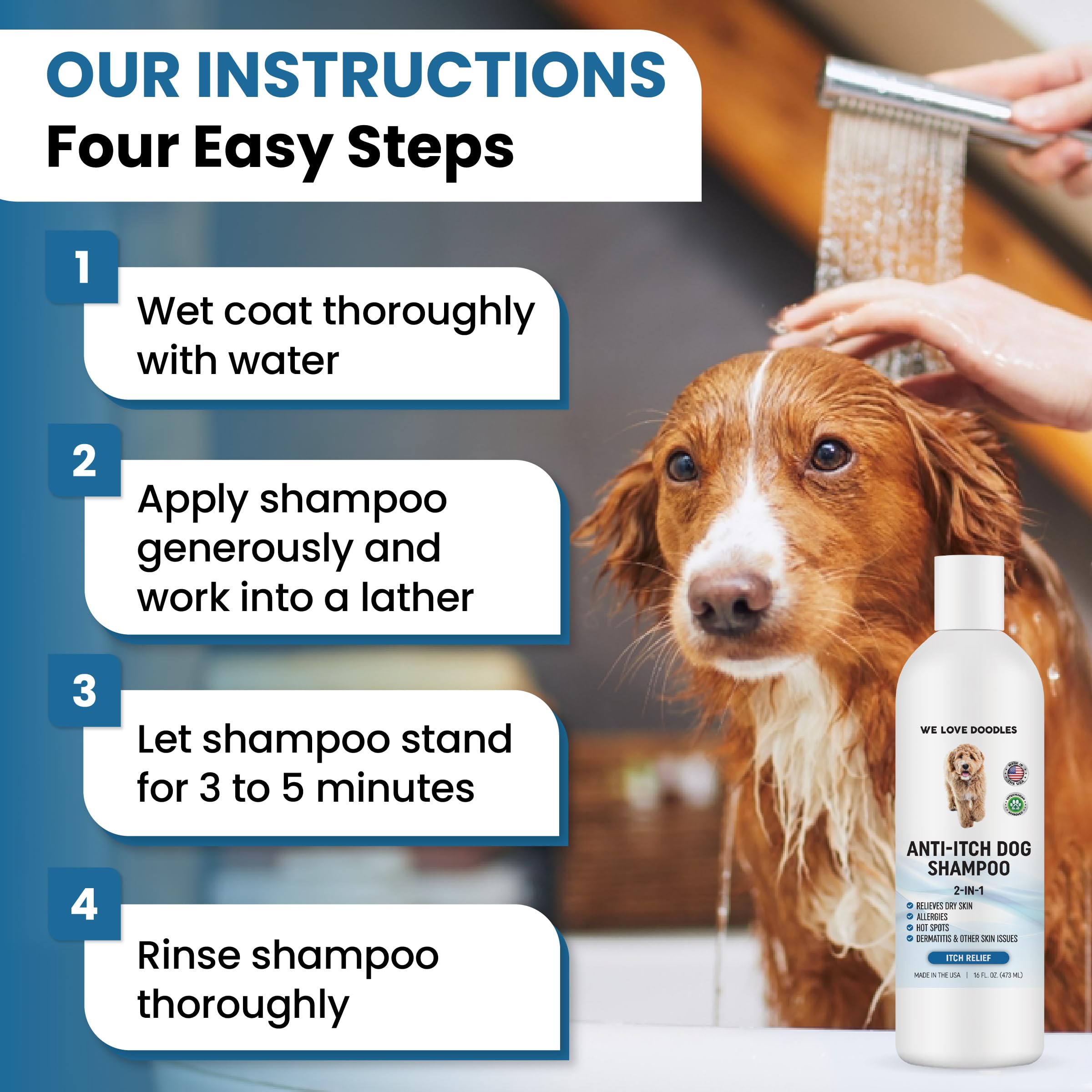 We Love Doodles deodorizing freshness leaving a pleasant scent after washing.