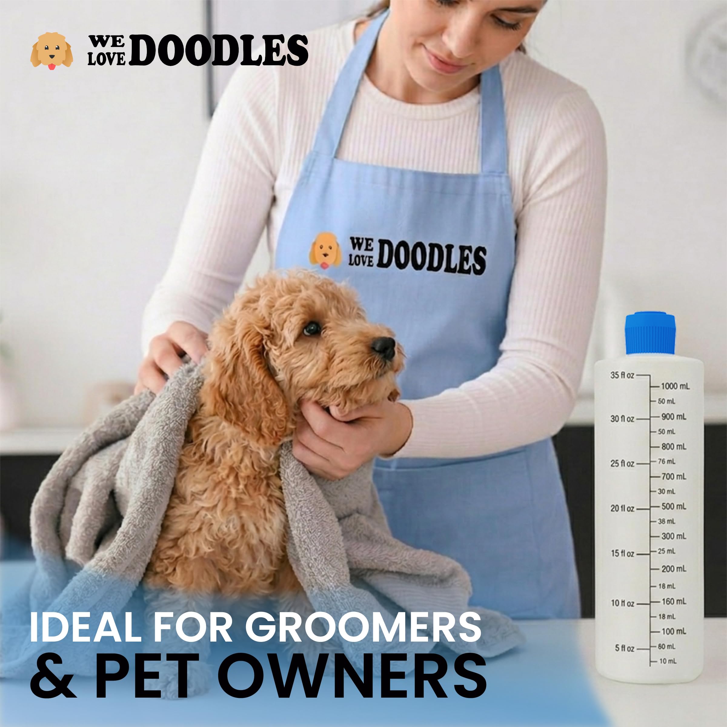 We Love Doodles dilution bottle clear measurements aid exact mixing