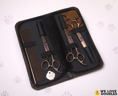 We Love Doodles dog comb for detangling and even coat