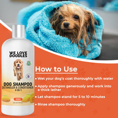 We Love Doodles Mango packaging highlighting USA-made quality.