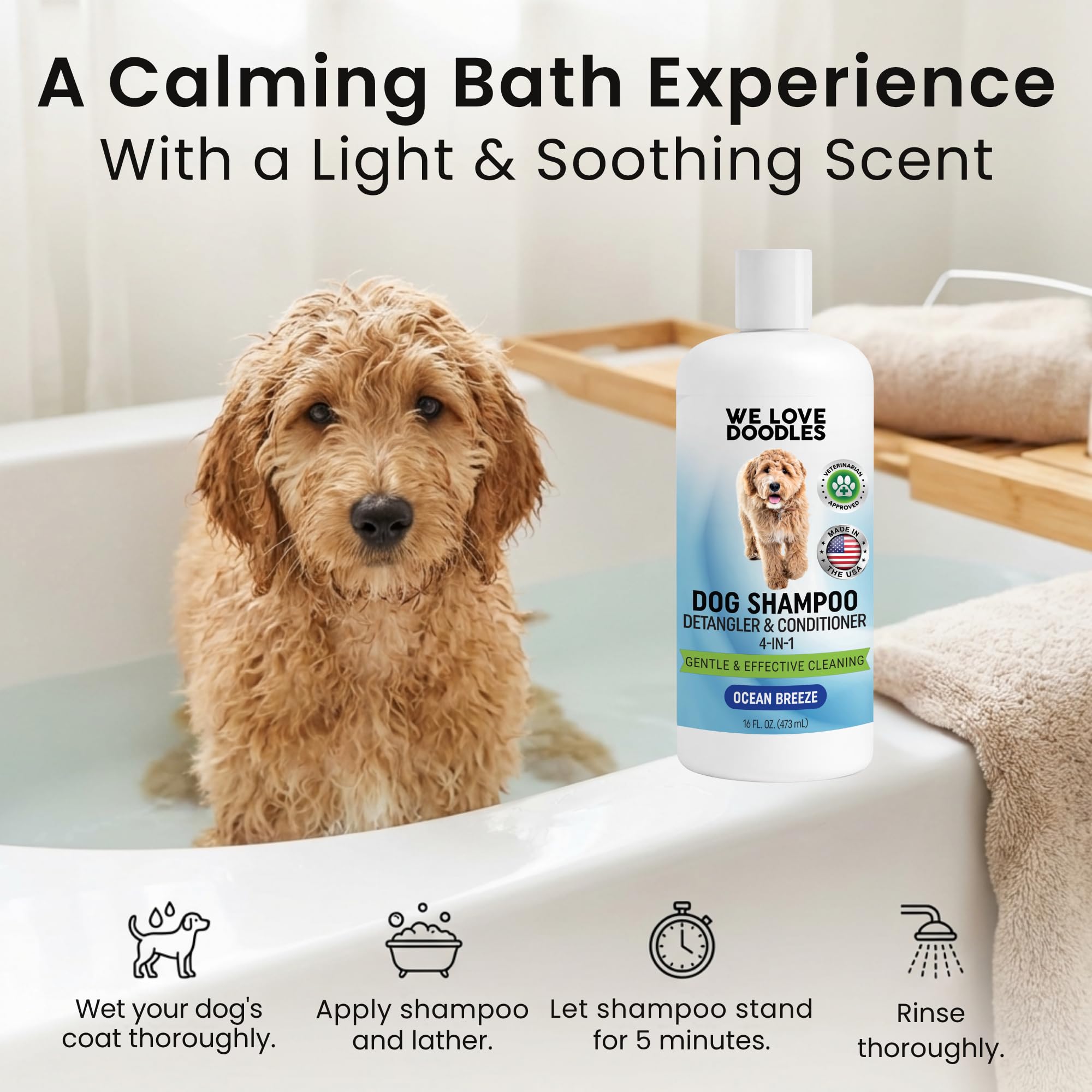 We Love Doodles hypoallergenic tearless formula symbol for sensitive skin