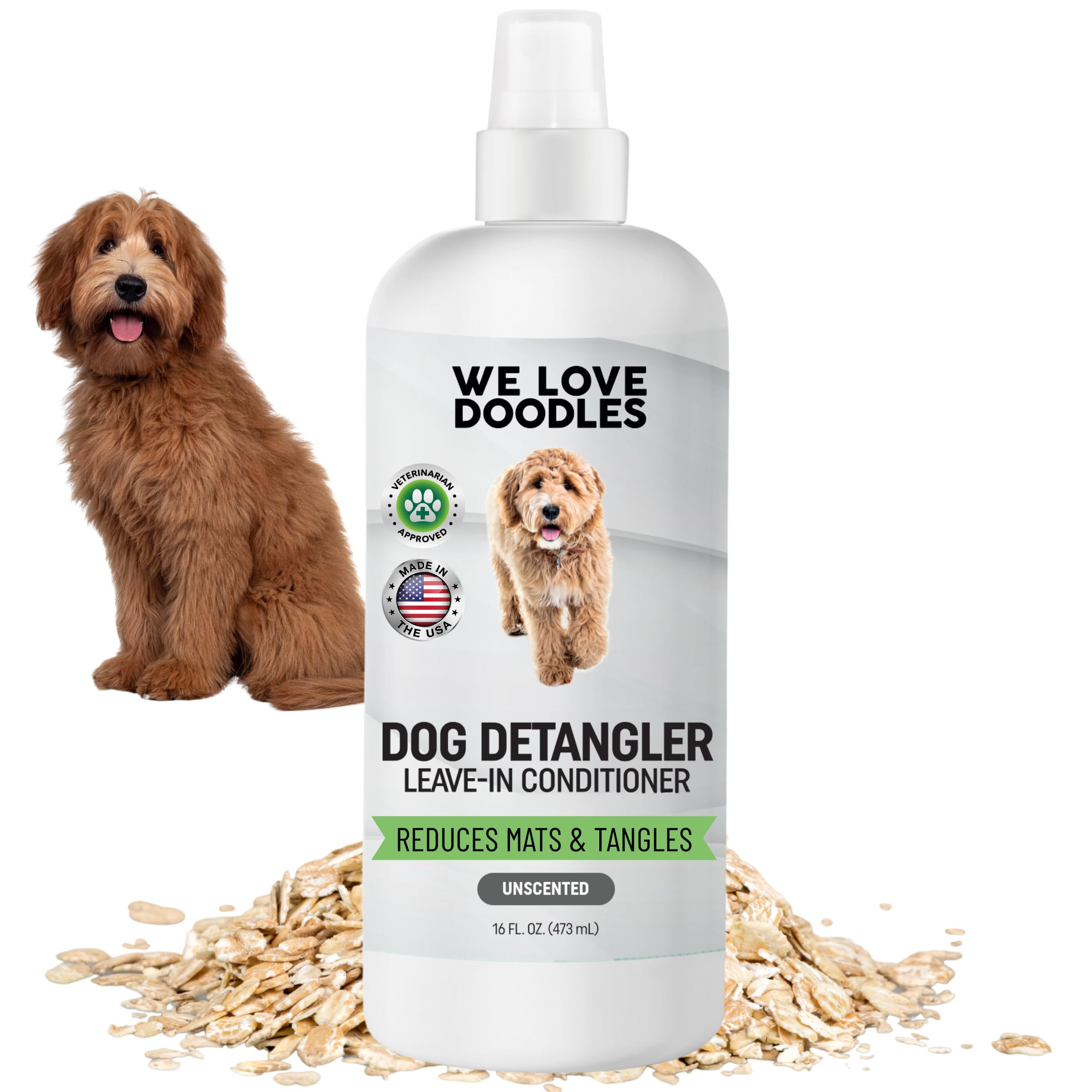We Love Doodles lavender scent note enhances coat after grooming
