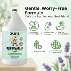 We Love Doodles leave-in conditioner for smooth, brush-ready coats
