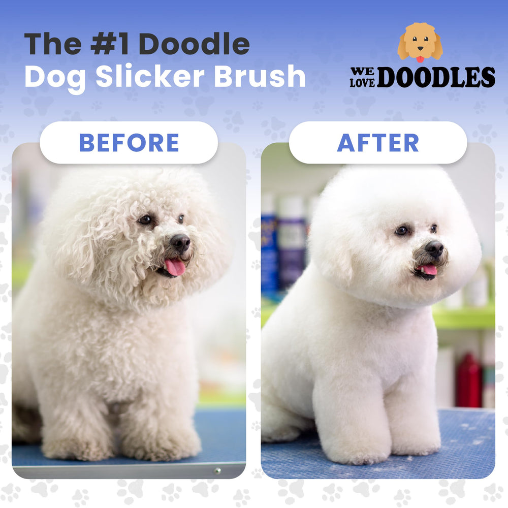 We Love Doodles long-pin bristles for deeper, softer brushing