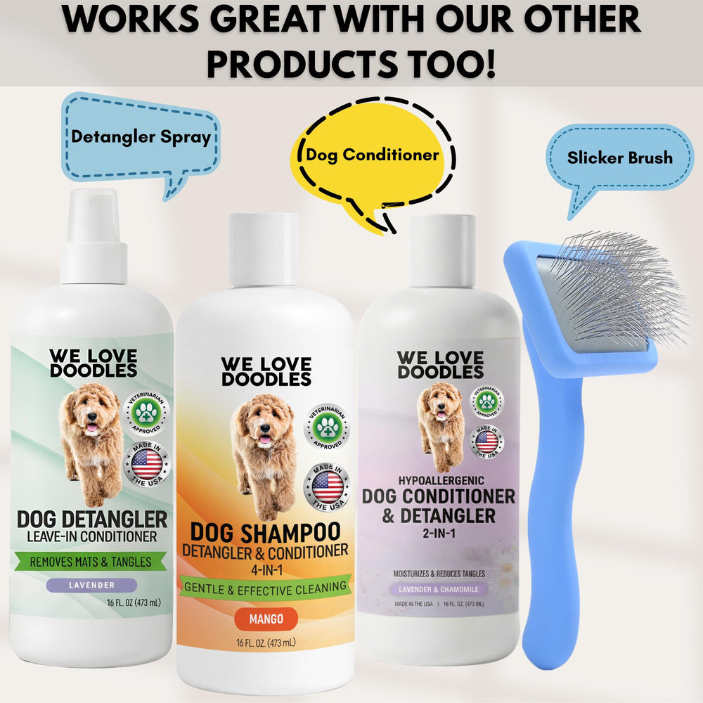 We Love Doodles made in USA tube image, trusted quality from USA made dogs care