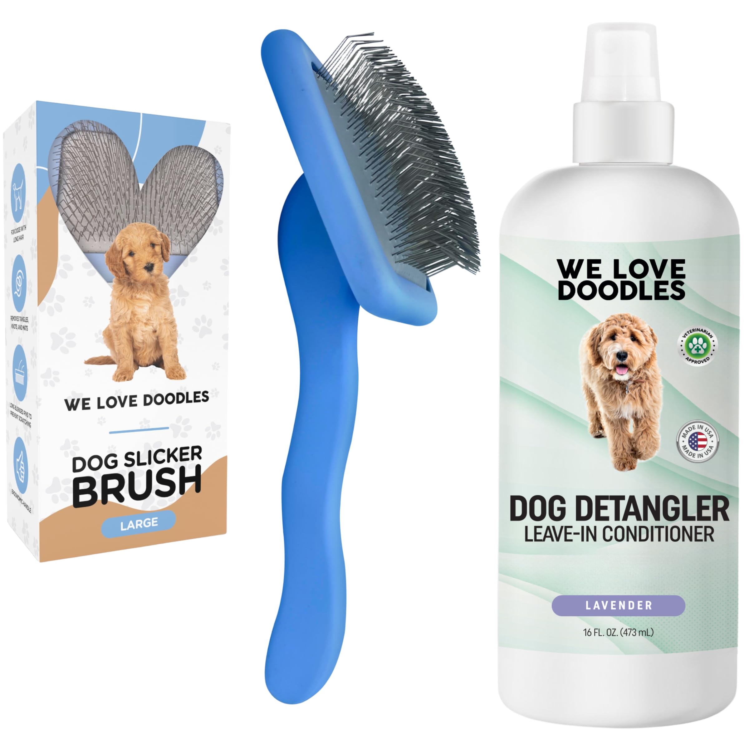 We Love Doodles mat prevention shown in a pet coat example.