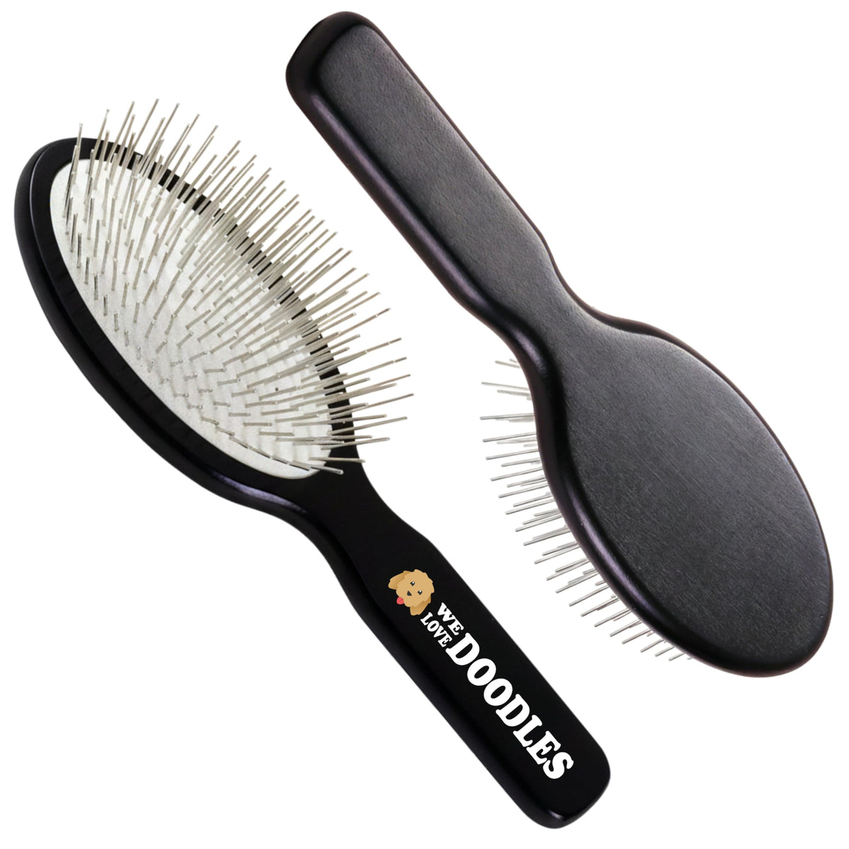 We Love Doodles Pin Brush for dogs, versatile grooming tool for shedding control.