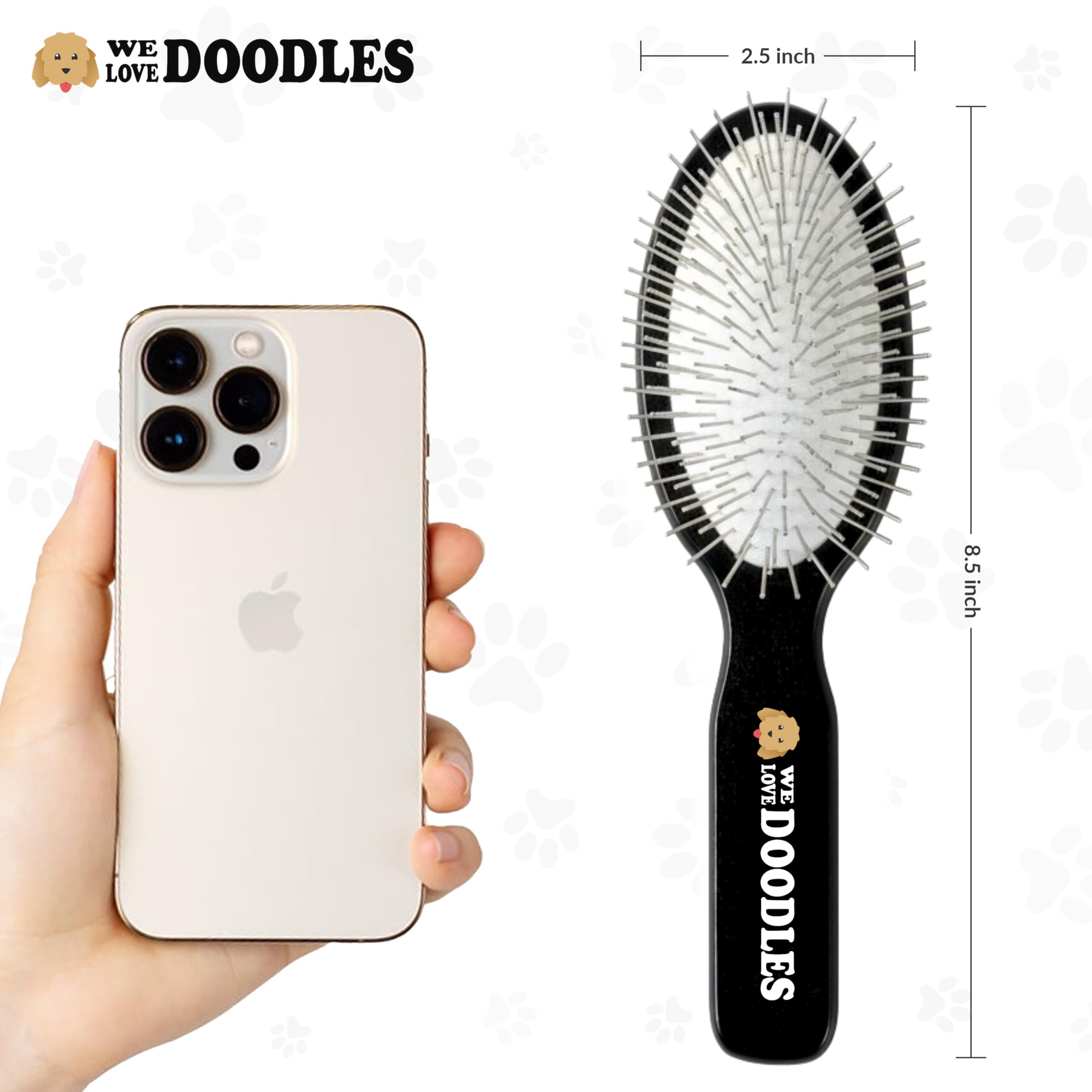 We Love Doodles Pin Brush packaging and storage ready for travel.