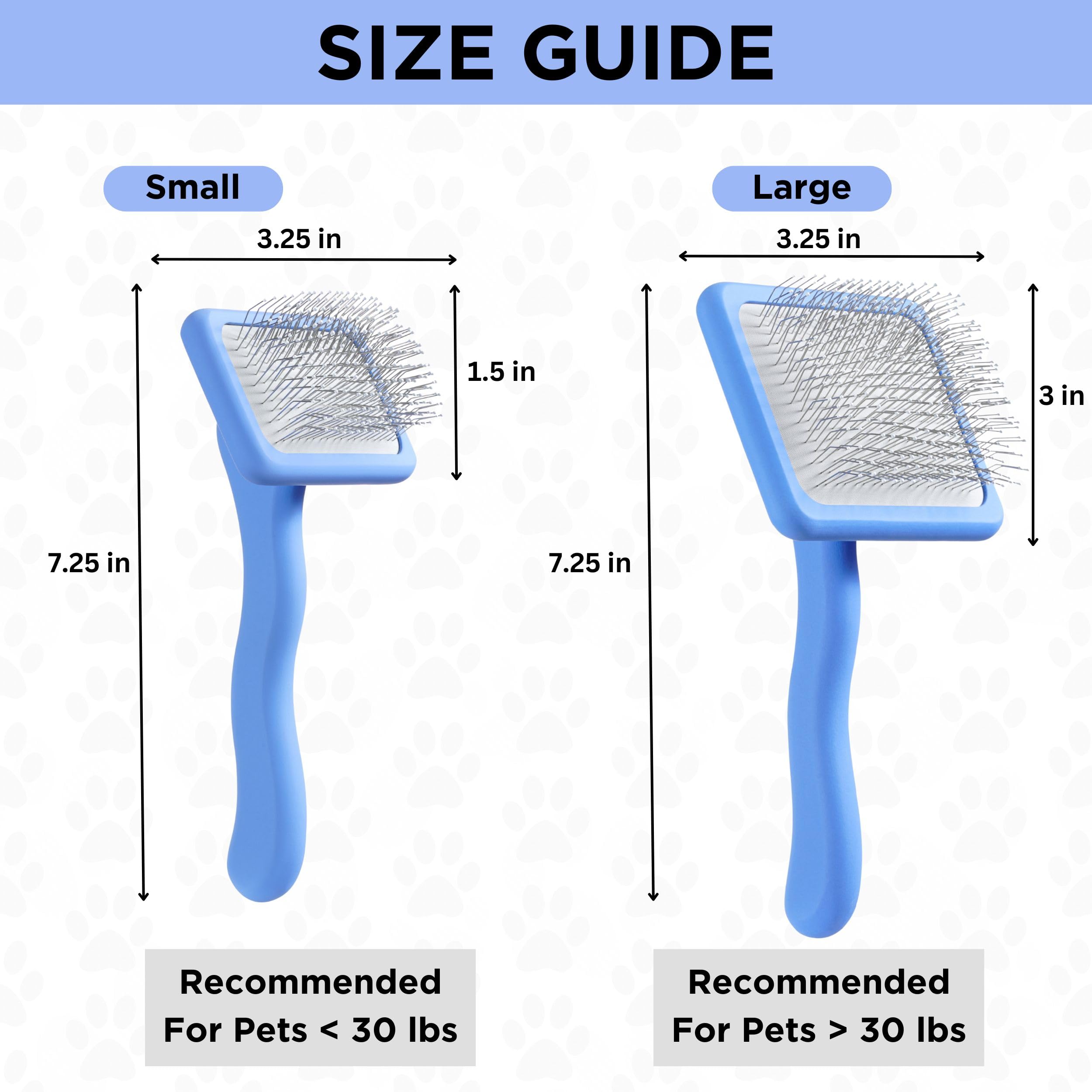 We Love Doodles doodle-friendly brush adapts to poodle coats for versatile grooming.