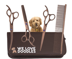 We Love Doodles straight dog grooming scissor for precise trimming