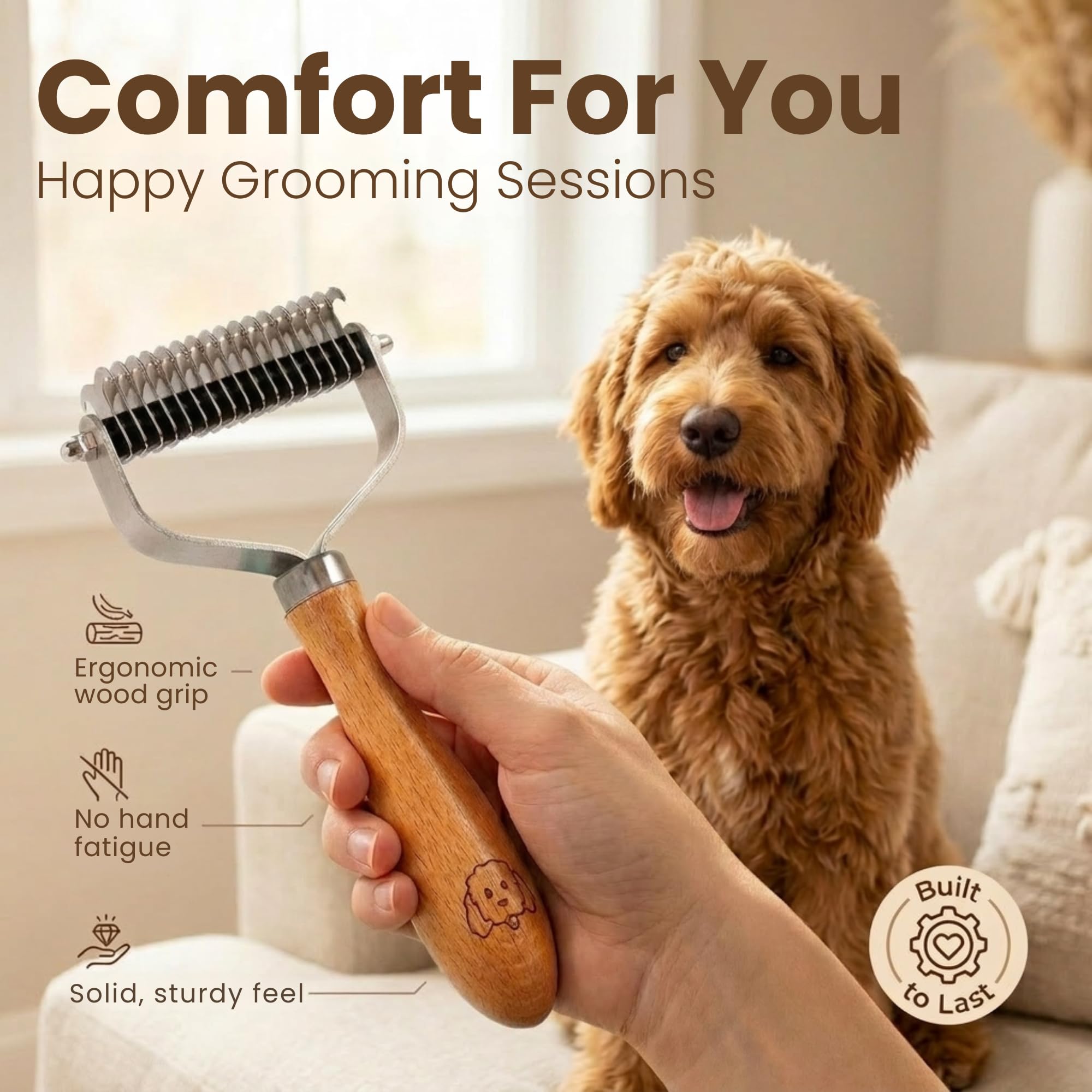 We Love Doodles undercoat rake for short and long hair