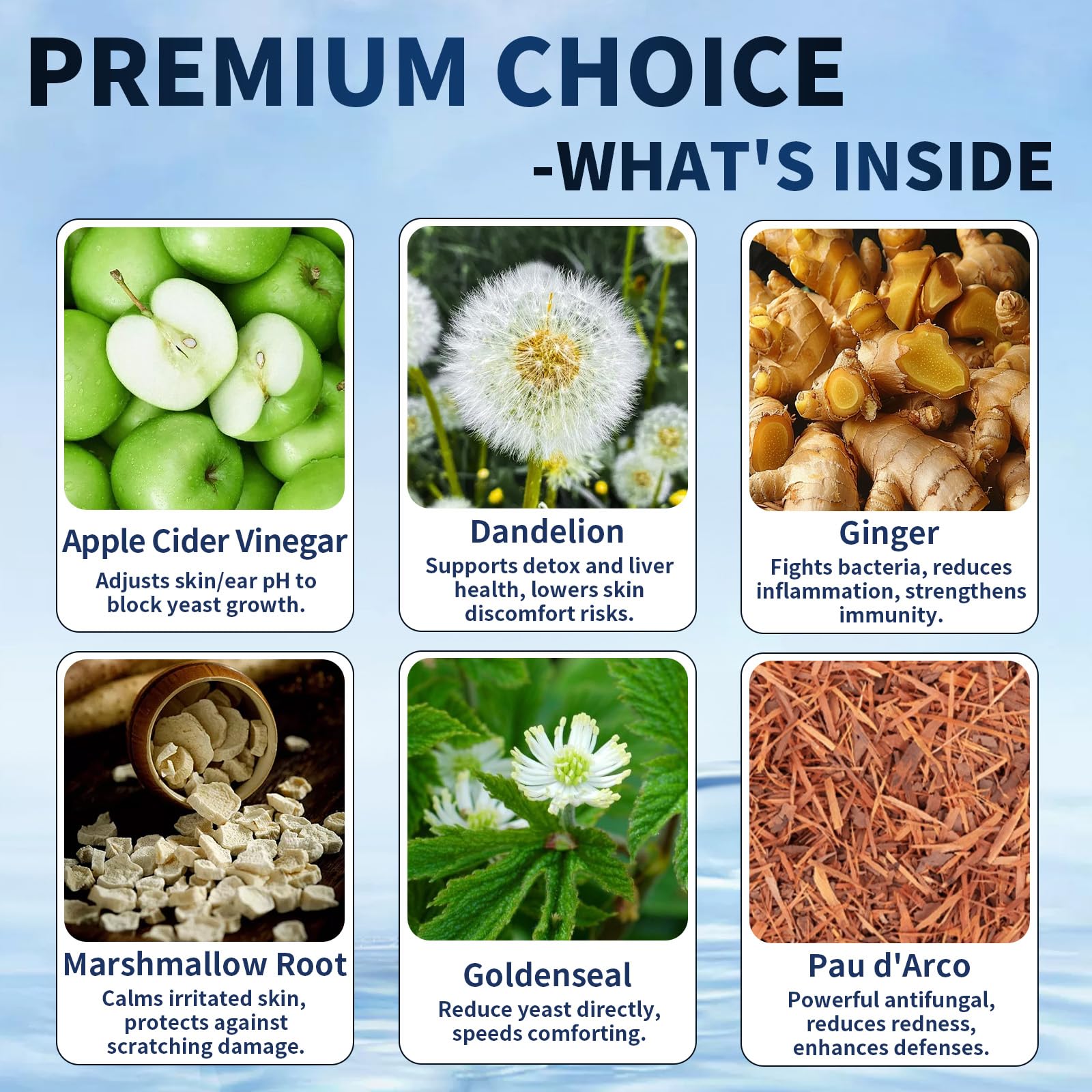 WEALLIN 8-herbal blend ingredients displayed in a bowl.