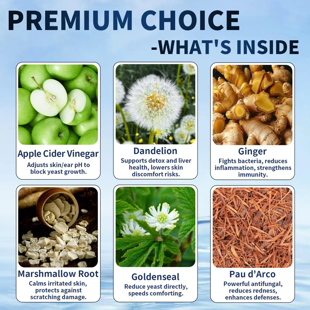 WEALLIN 8-herbal blend ingredients displayed in a bowl.