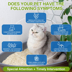 WEALLIN chicken-flavor supplement for cats—palatable support for regularity.