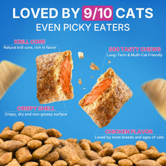 WEALLIN Cat Hairball Chews in chicken flavor that appeals to picky eaters and supports digestion.