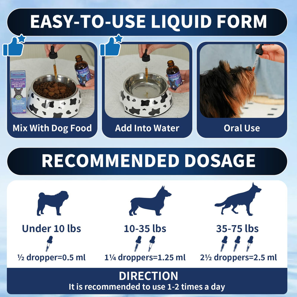 WEALLIN dog meal with drops for daily wellness.