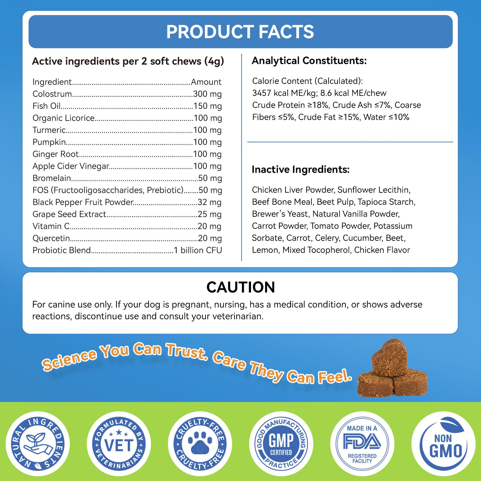 WEALLIN grain-free dog chews suitable for sensitive dogs.