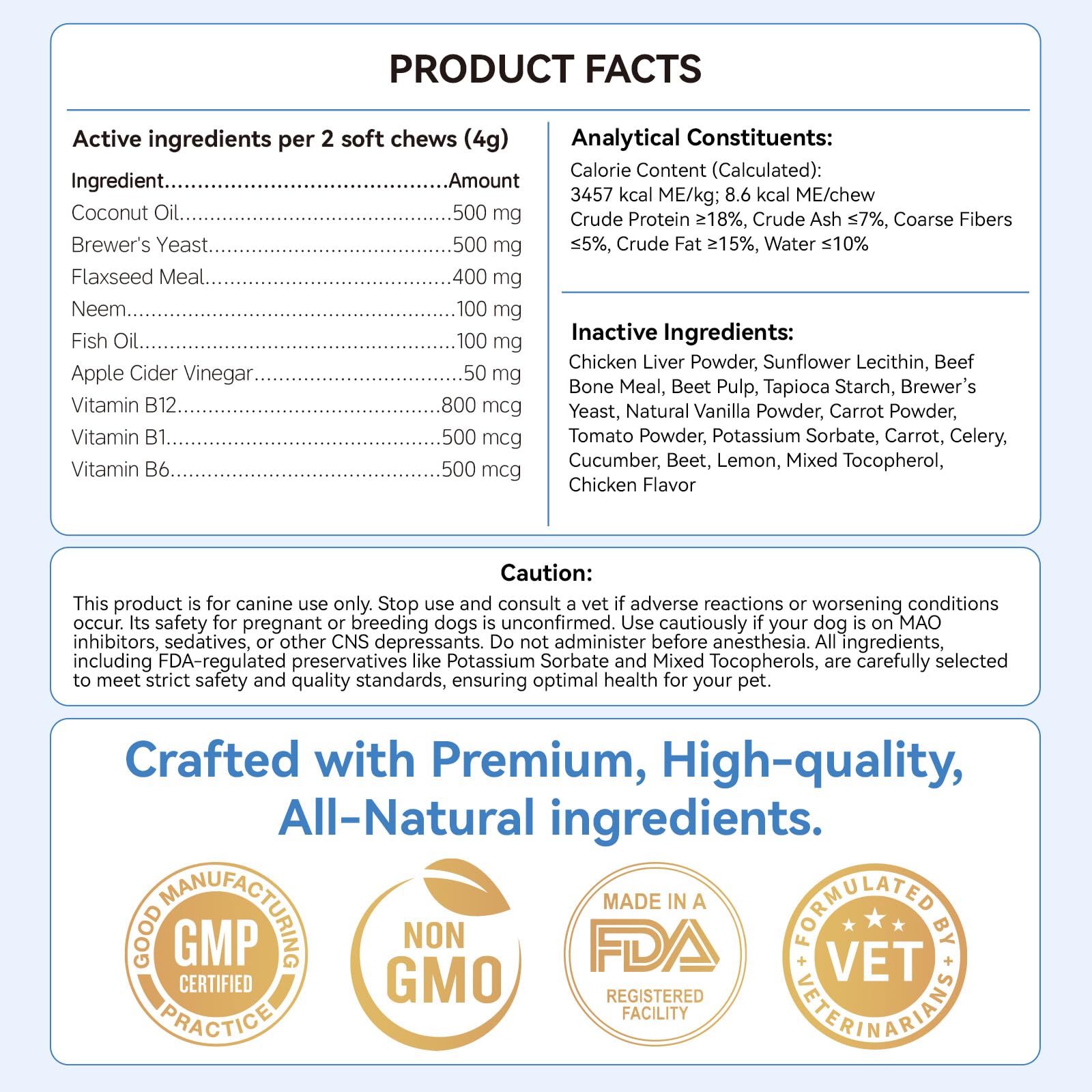WEALLIN puppy and adult use, easy dosing.