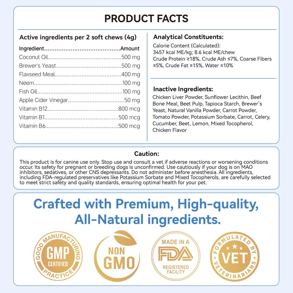 WEALLIN puppy and adult use, easy dosing.