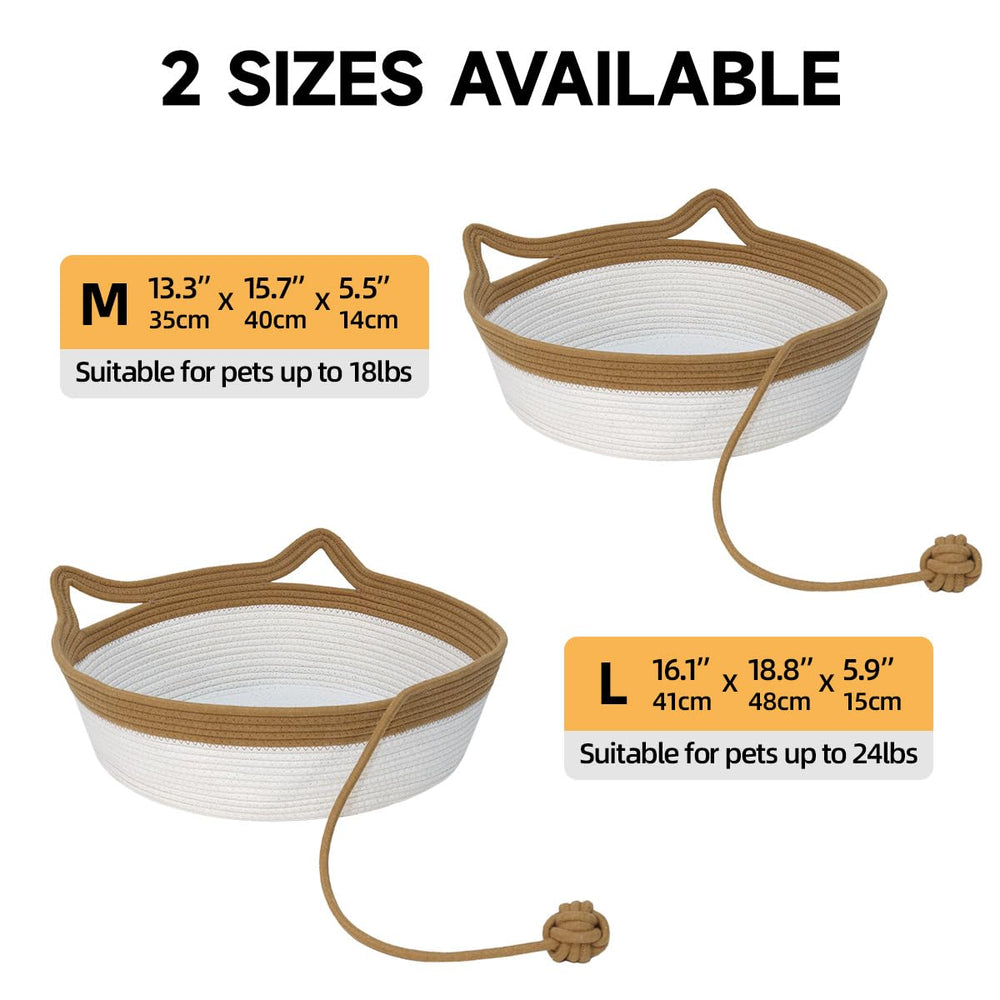 WEAVELYRICS foldable cat bed for easy storage and transport