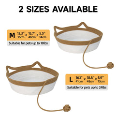 WEAVELYRICS foldable cat bed for easy storage and transport