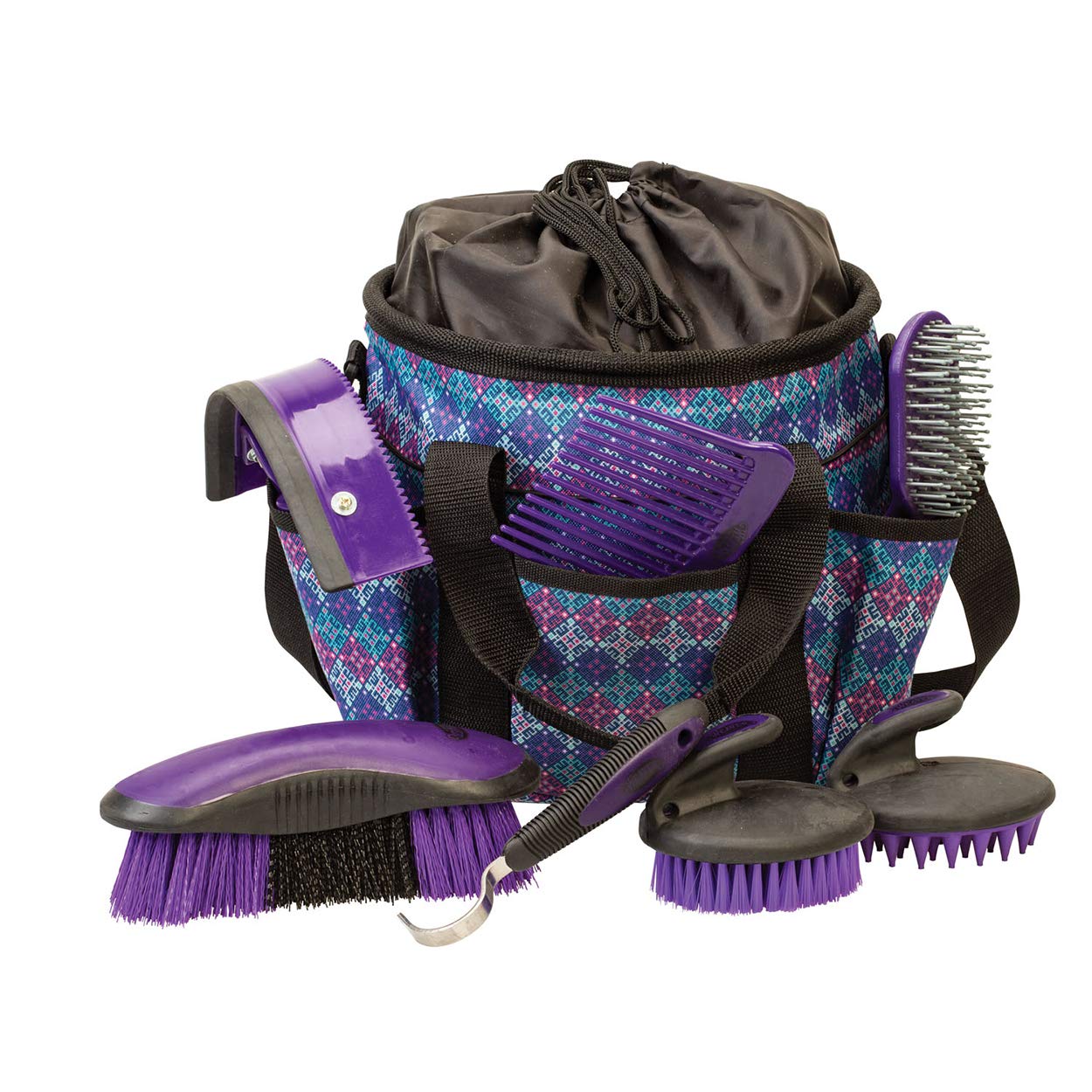 Weave Equine grooming kit organizer tote with six pockets for easy access