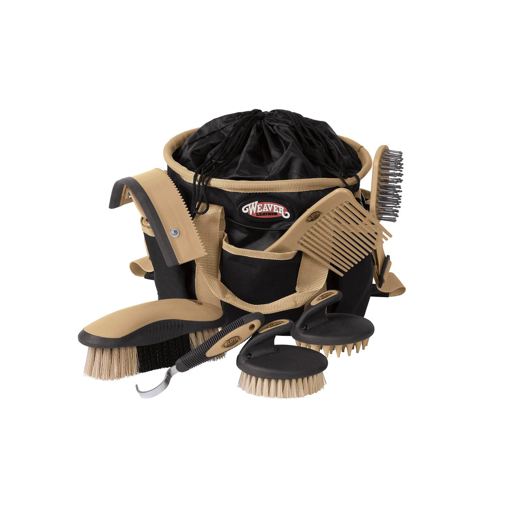 Weave r Equine grooming kit tote with organized pockets for easy transport.