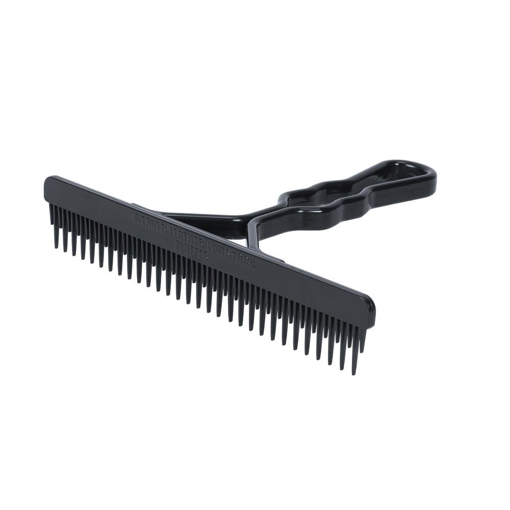 Weaver Leather Exhibitor's Fluffer Comb in black for daily grooming and show-day prep