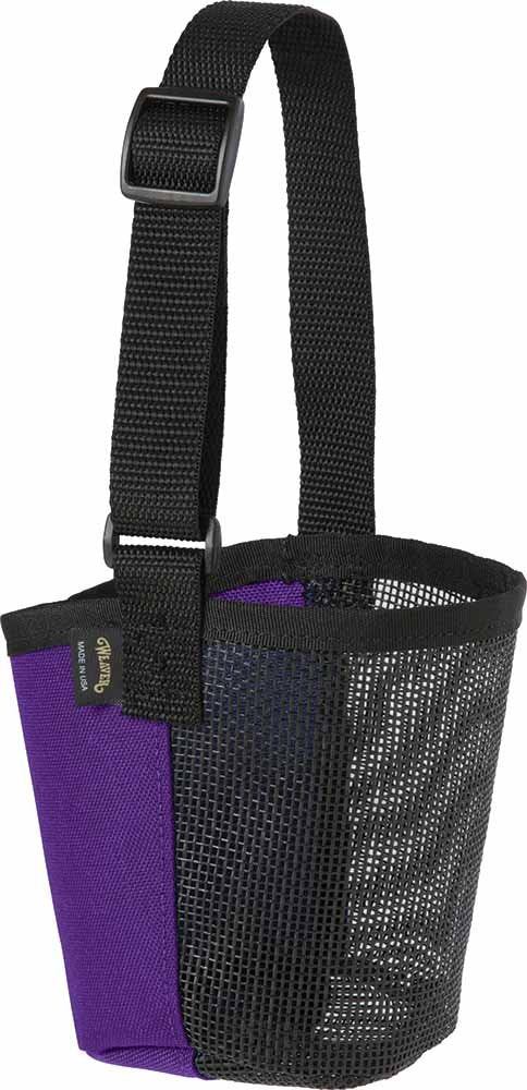 Weaver Leather Livestock Deluxe purple muzzle for goats and sheep promotes safe feeding and comfortable breathability