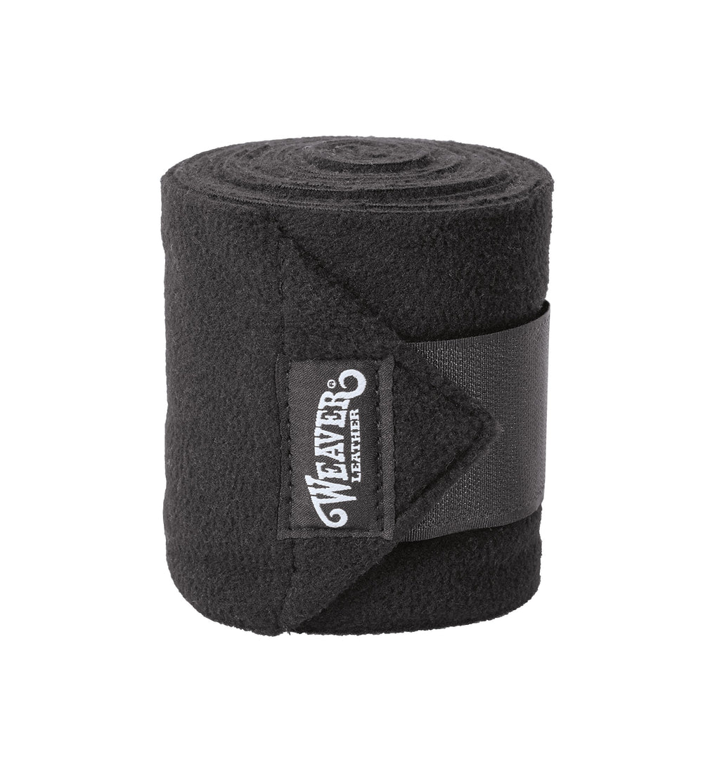 Weaver Leather Polo Leg Wraps front view, soft fleece and easy-on closures for leg protection.