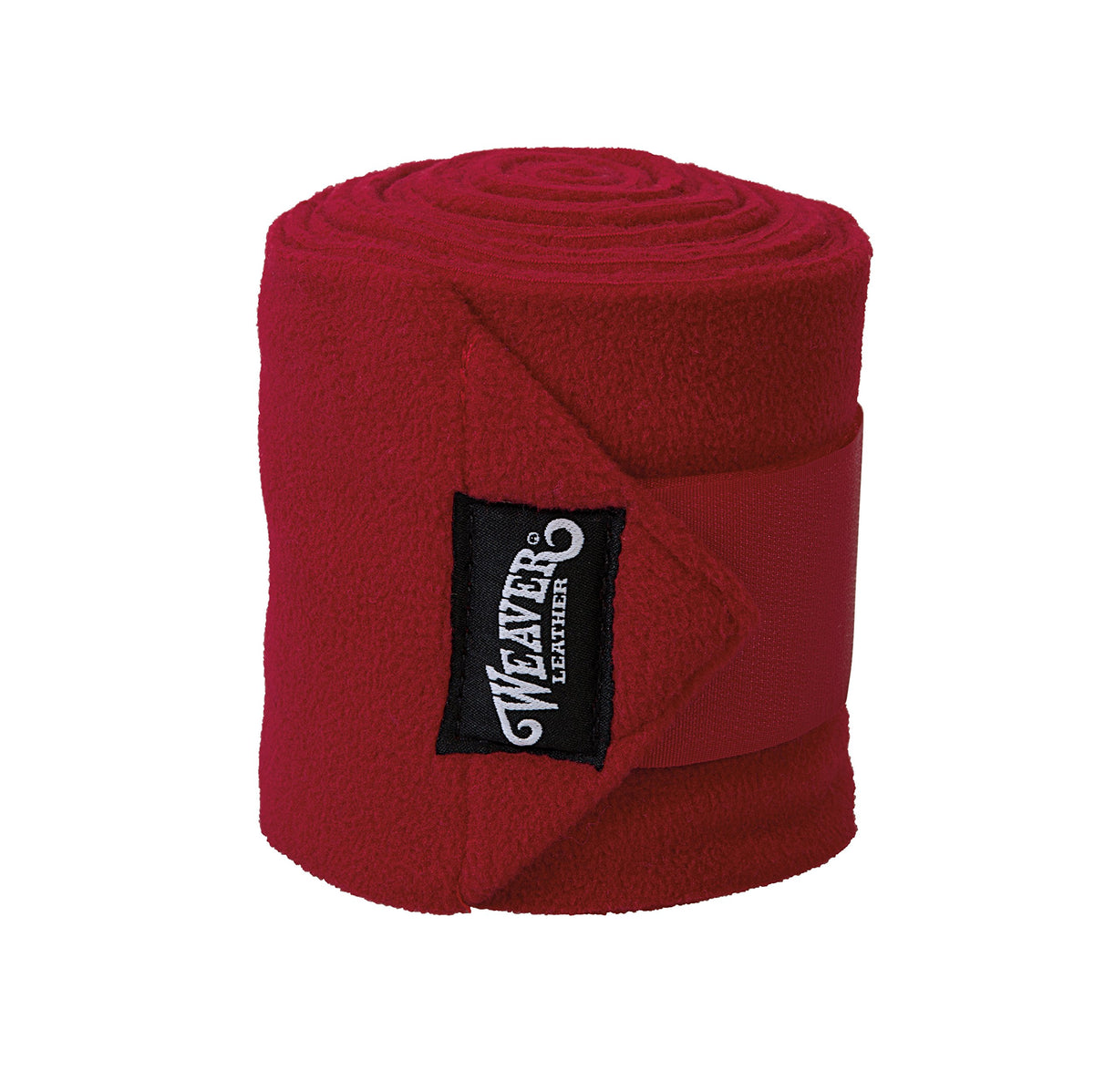 Weaver Leather Polo Leg Wraps Red 4-pack protecting horse legs during training