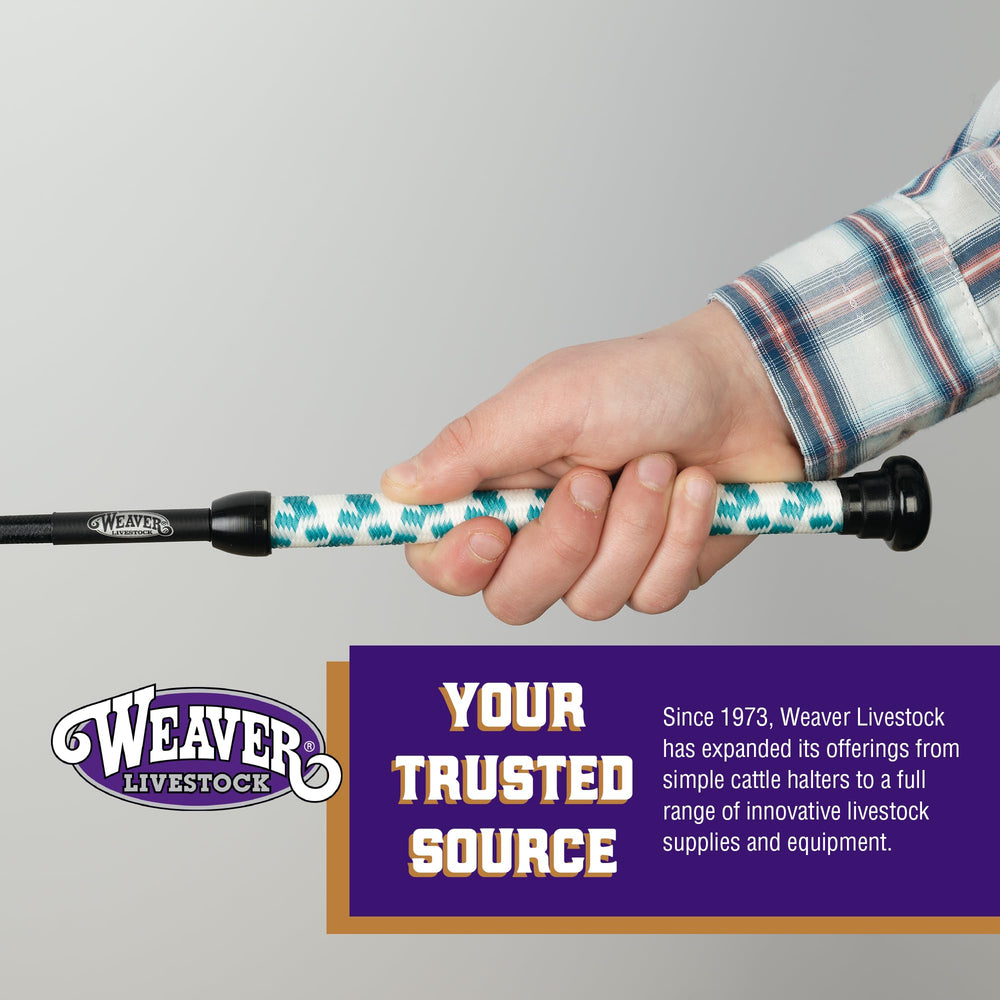 Weaver Livestock 5-inch popper delivers crisp cues without overstimulation during training and show runs.