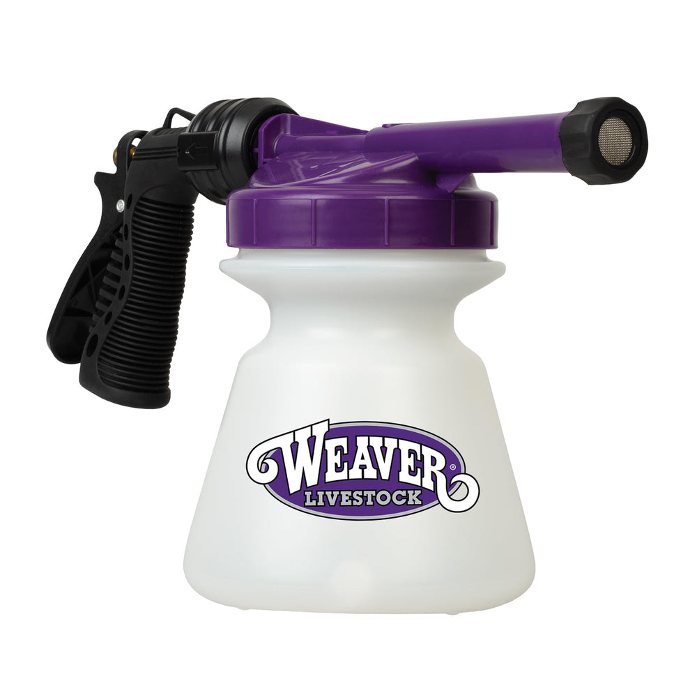 Weaver Livestock Foamer Set container with lid for quick, secure storage during washes.